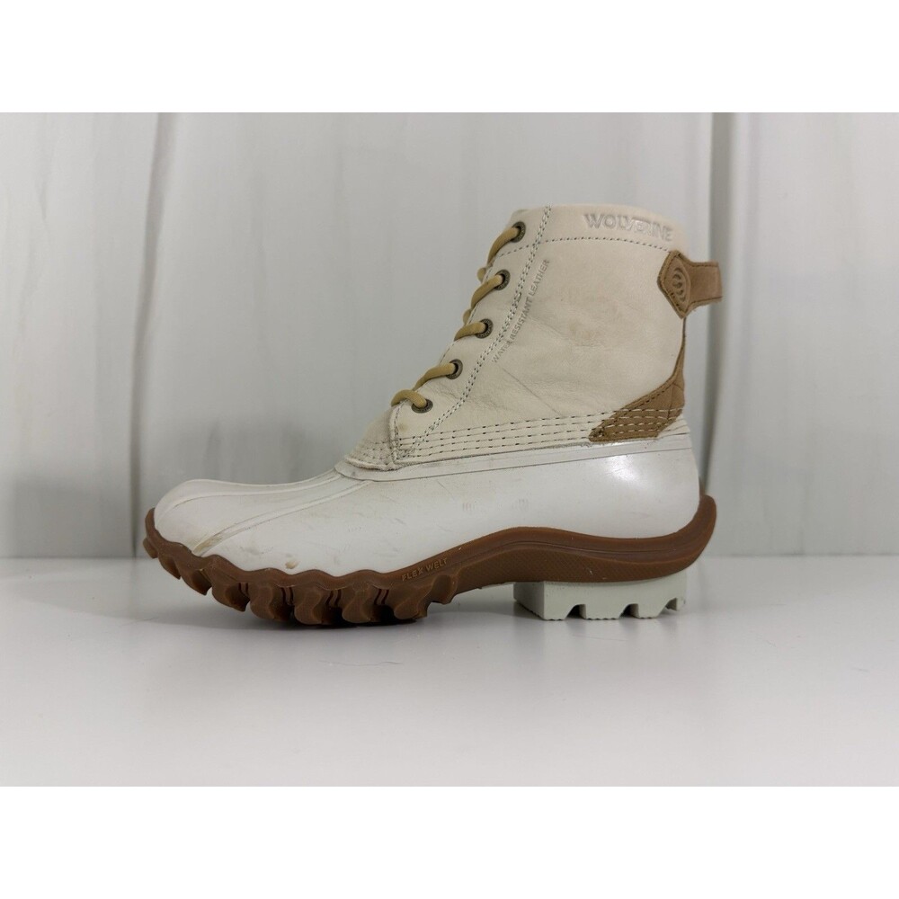 Women's Wolverine Torrent Duck Boots Sz 9 Ivory/Tan Outdoors Old Money Winter - Picture 10 of 11